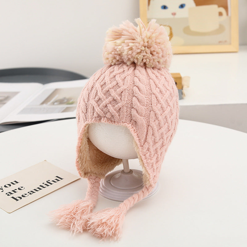 Kids' Knitted Winter Hat with Ear Covers