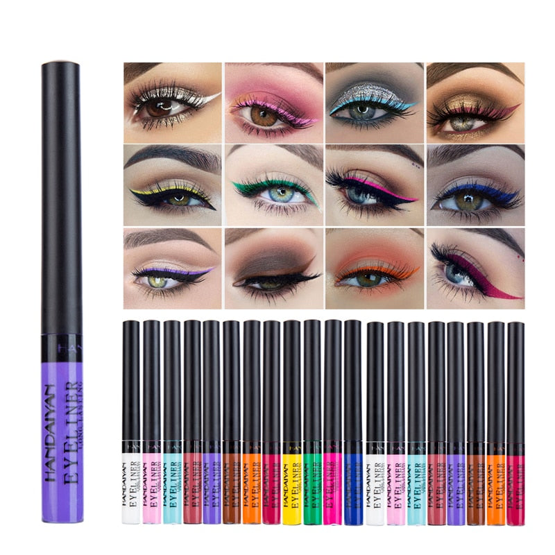 HANDAIYAN 12 Colour Liquid Eyeliner – Waterproof Long-Lasting Eye Liner Pencil