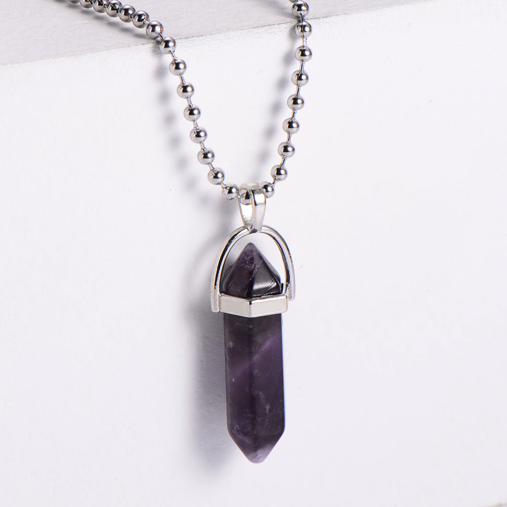 Women's Natural Stone Bead Necklace
