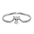 Sterling Silver Snake Bone Bracelet for Women