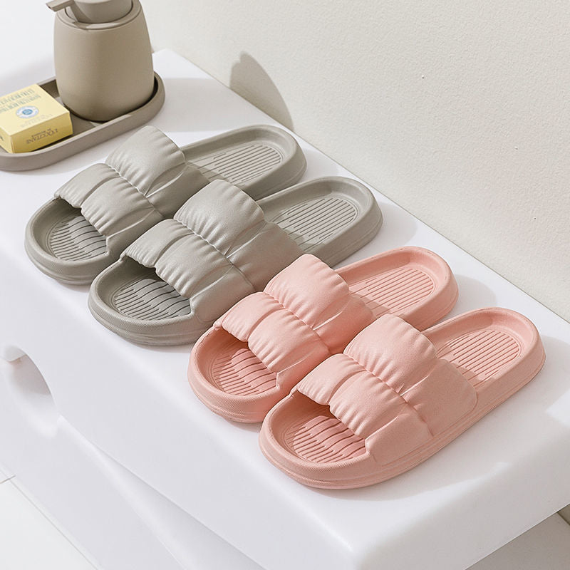 Thick Sole Women's Bathroom Slippers – Non-Slip Waterproof Shower Shoes