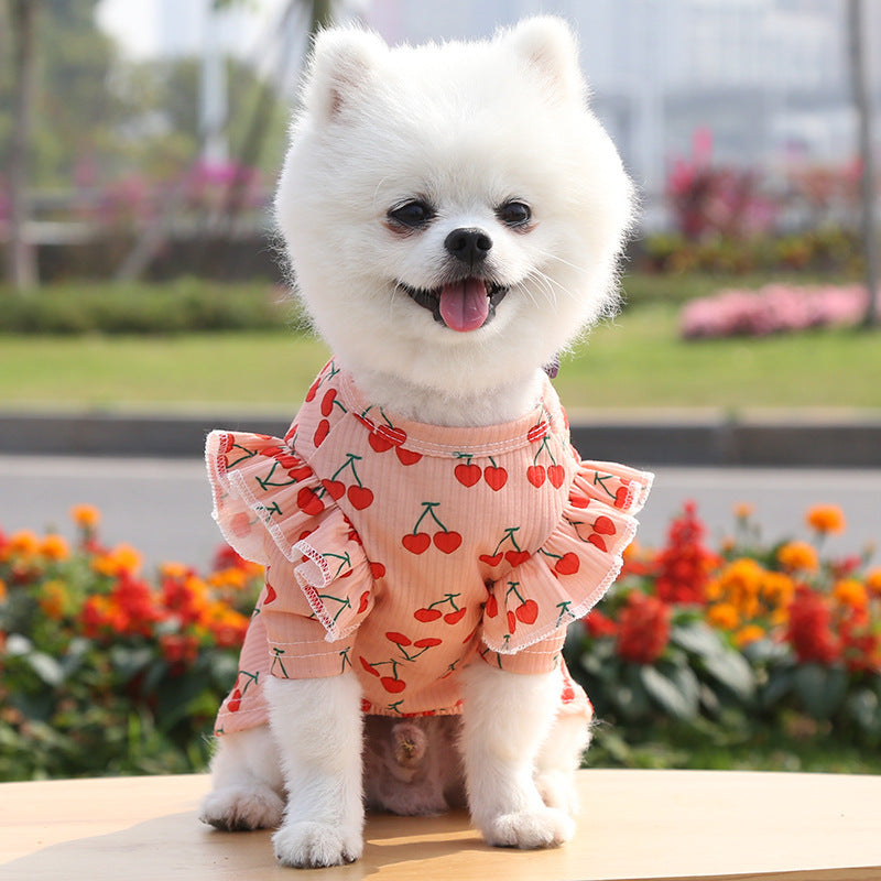 Manteau T-shirt Imprimé Chien pour Animaux de Compagnie