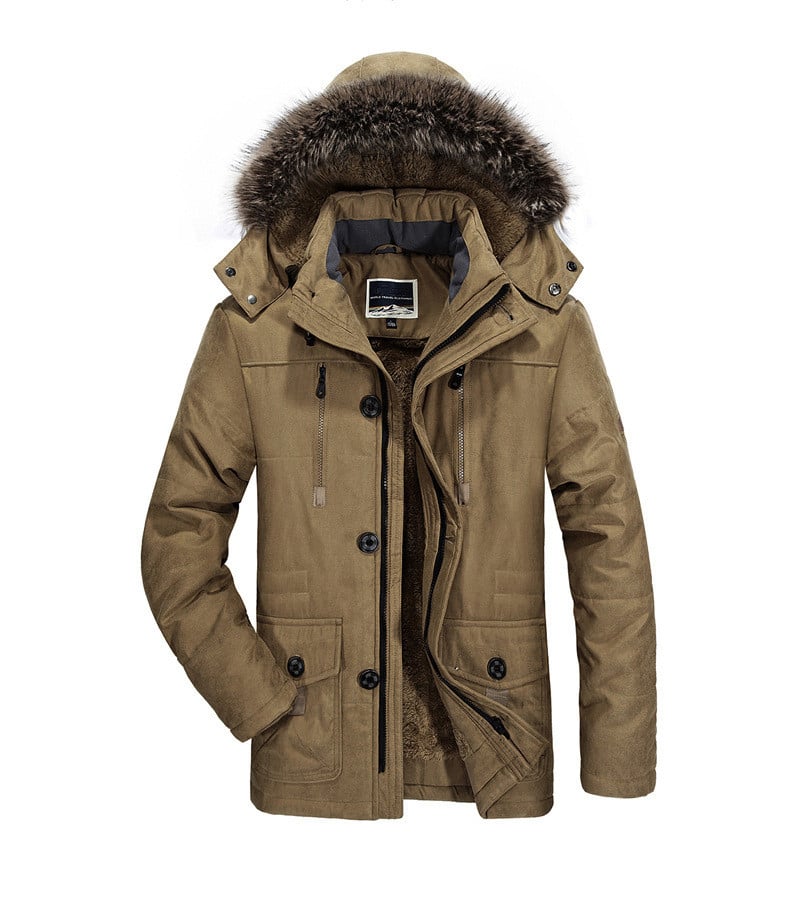 Große Warme Baumwolljacke für Herren & Damen | Größen L–7XL