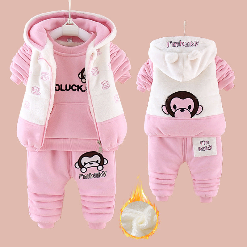 Kids’ Hooded Three-Piece Outfit Set