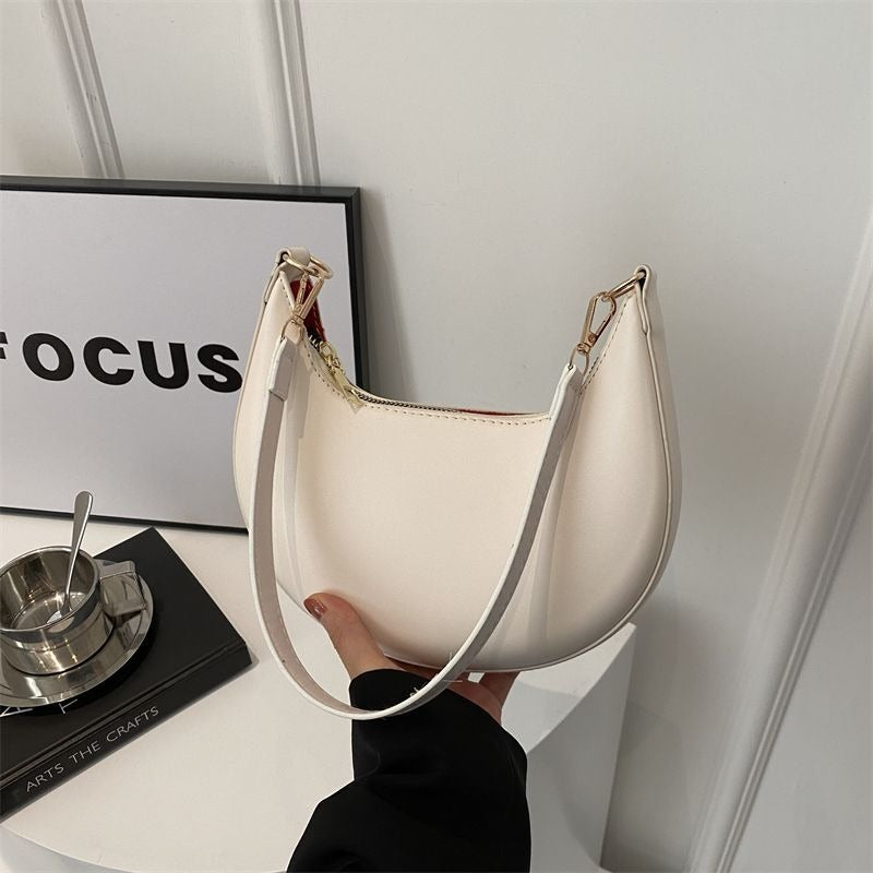 Women’s Textured Crescent Shoulder Bag