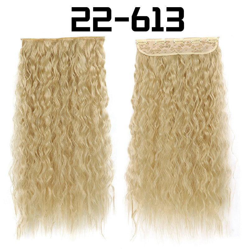 22-Inch Long Curly Synthetic Hair Extensions – Bulk Braiding Hair for Natural Styles