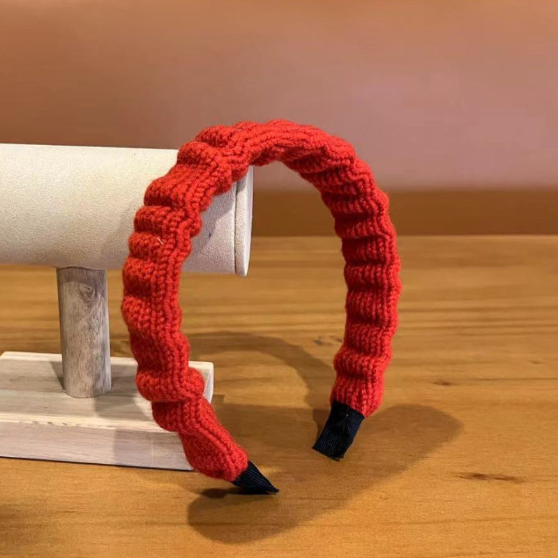 Retro Woolen Headband for Women – 8 Colours