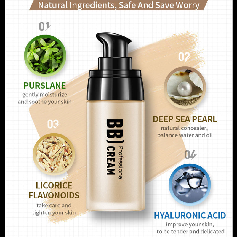 LAIKOU Men's BB Cream – Oil Control, Concealer & Waterproof Foundation