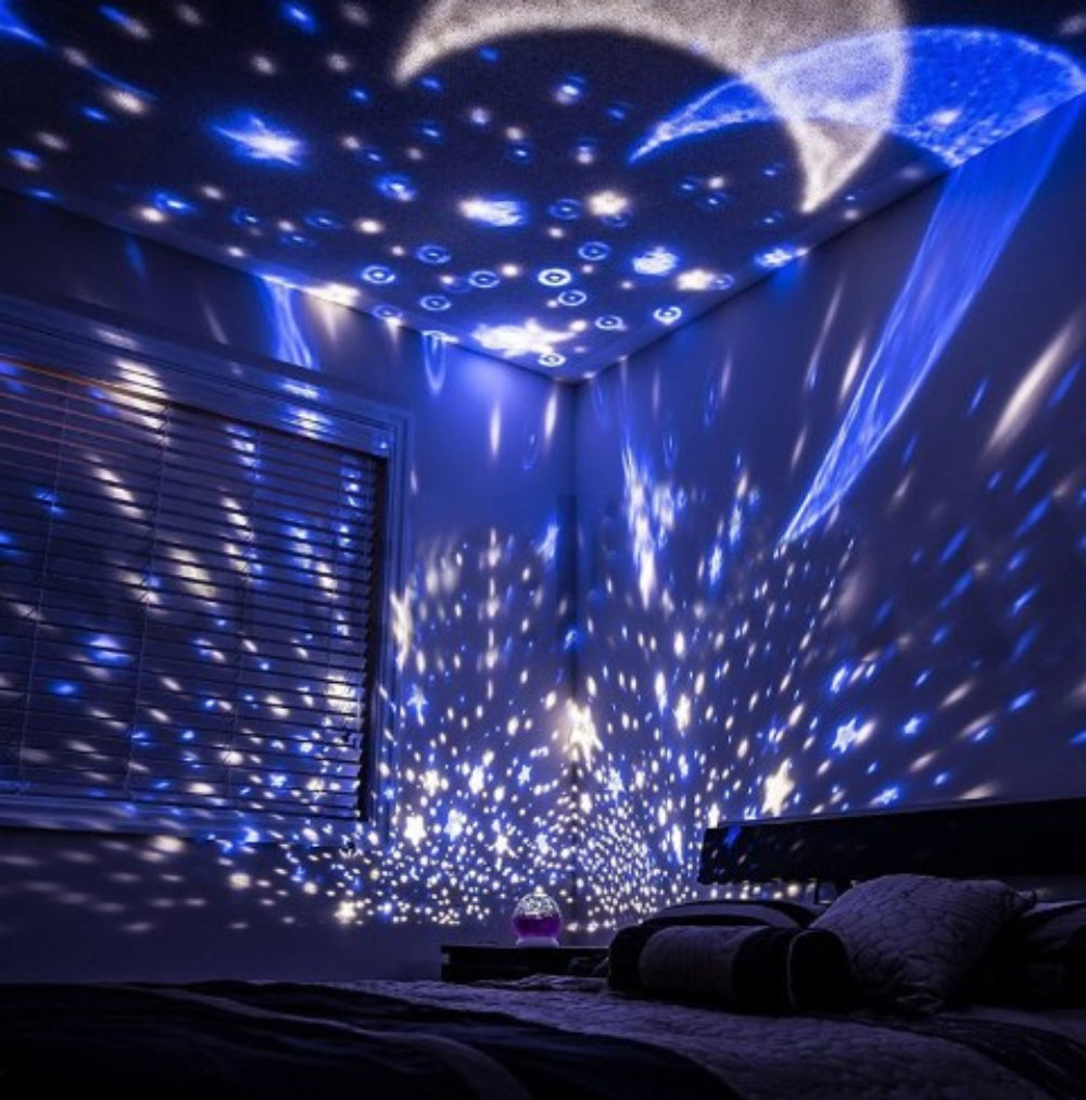 Bunter Sternenhimmel-Projektor als Nachtlicht für die Raumdekoration