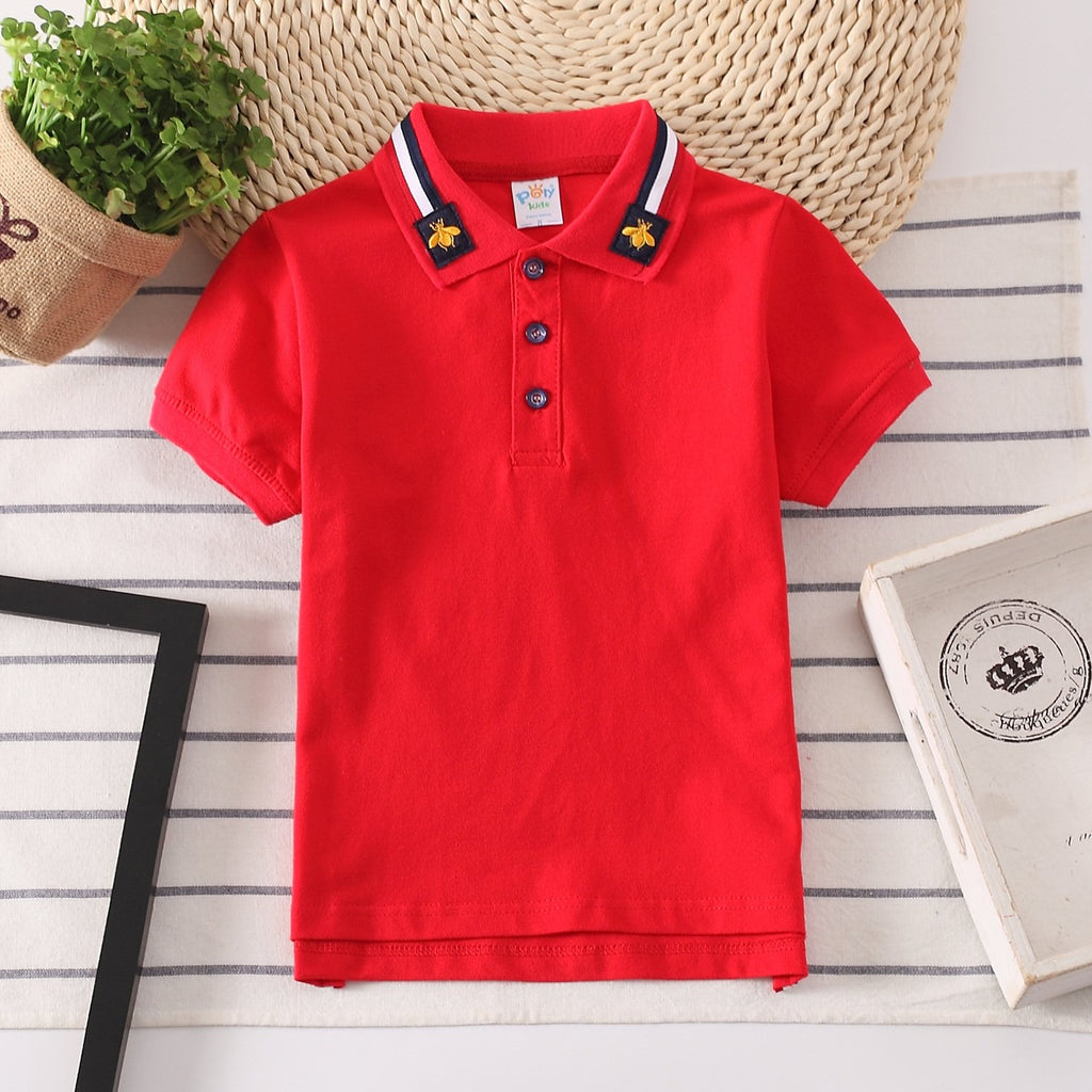 Jungen-Hemd mit Revers aus 100 % Baumwolle | Elegantes Freizeit-Oberteil für Kinder | 5 Farben | 90–130 cm
