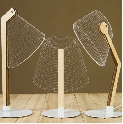 3D Effect LED Table Lamp