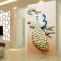5D Diamond Painting Pfau für Wohnzimmer-Dekoration
