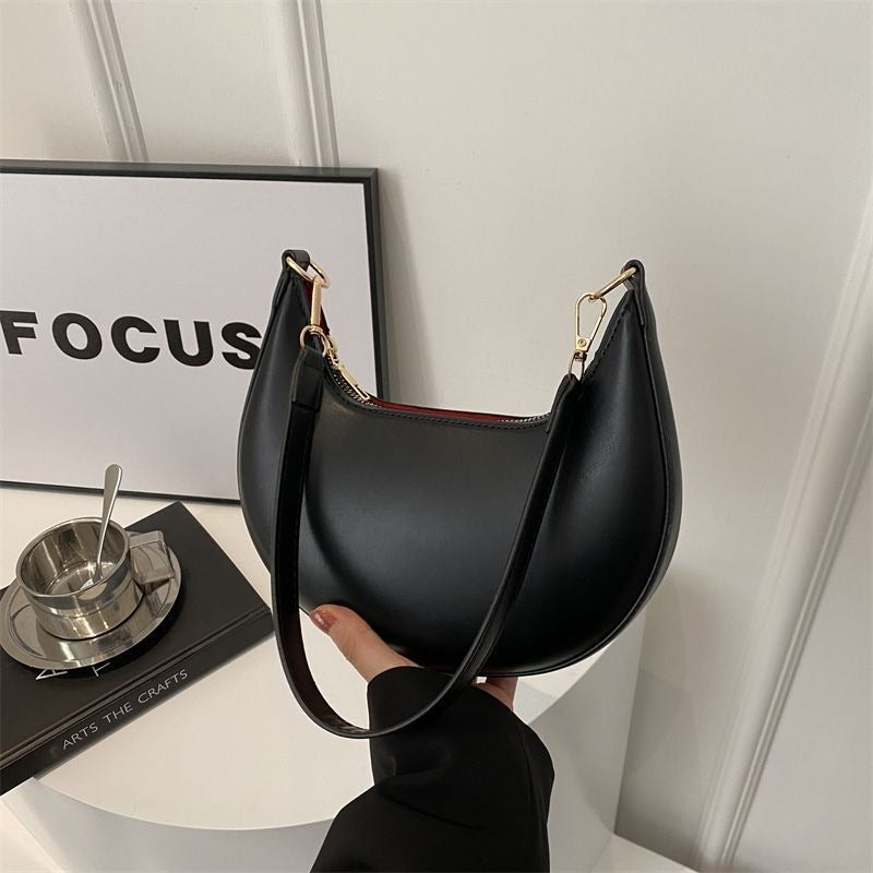 Women’s Textured Crescent Shoulder Bag