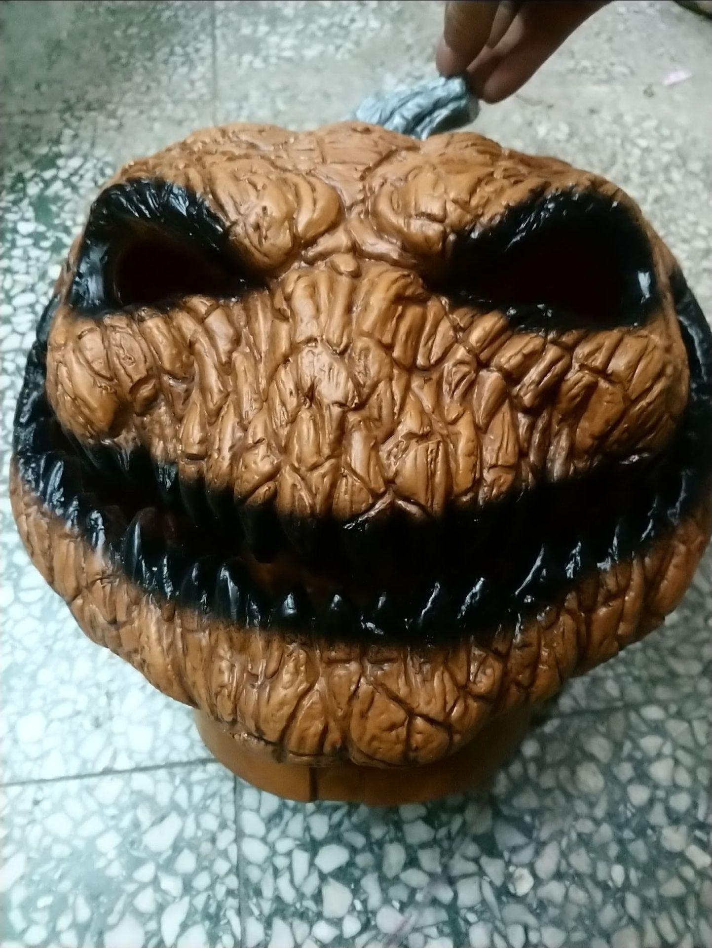 Halloween Pumpkin Lantern & Decor - Spooky Tabletop Ornament