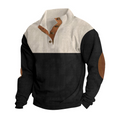 Men's Casual Button Stand-Collar Sweatshirt – Loose Fit Long Sleeve Top in 5 Colours