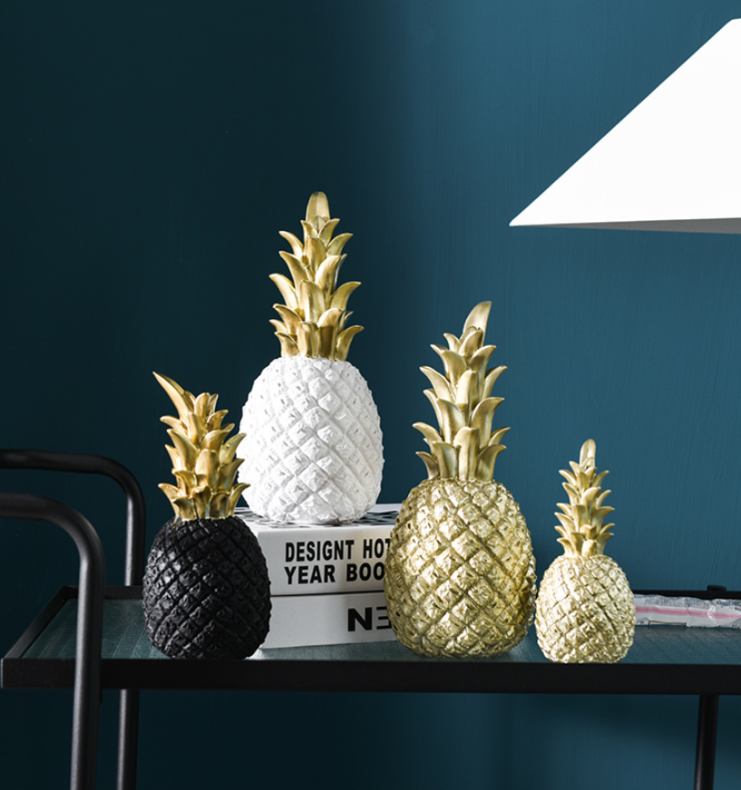 Pineapple Resin Ornament – Gold, White or Black