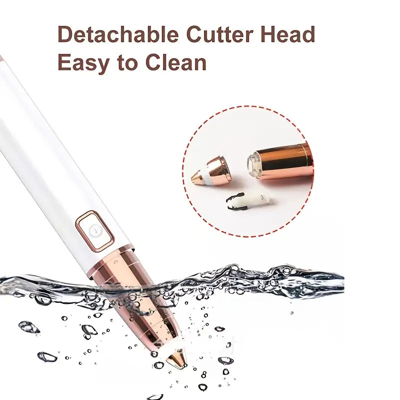 Rechargeable Eyebrow & Facial Hair Remover – Painless Precision Trimmer