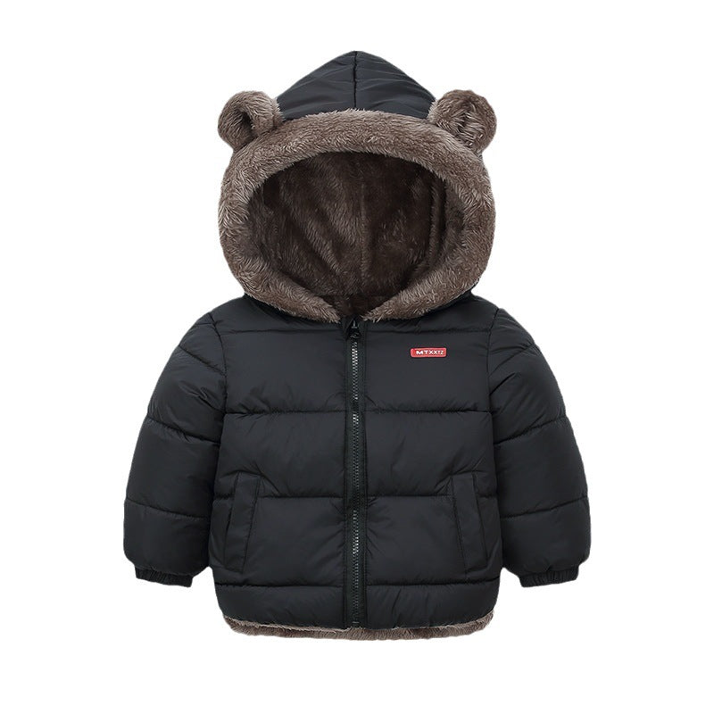 Kids' Hooded Fleece Winter Jacket