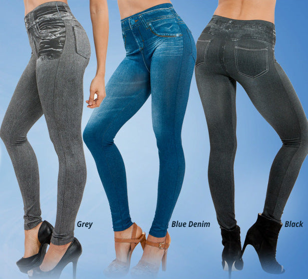 Damen-Leggings in Denim-Optik | Jeans-Look Leggings Slim Fit