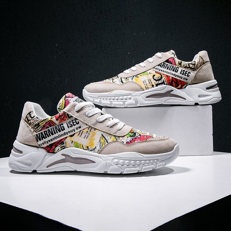Baskets Papa Graffiti pour Homme – Chaussures de Sport Décontractées