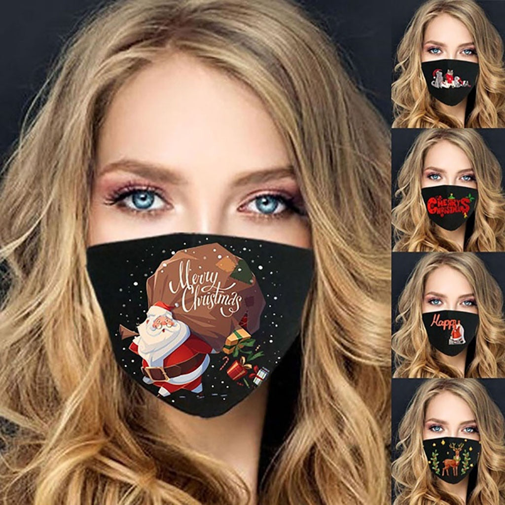 Christmas Print Fabric Face Coverings