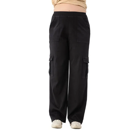 Women's High Waist Double Pocket Sports Trousers