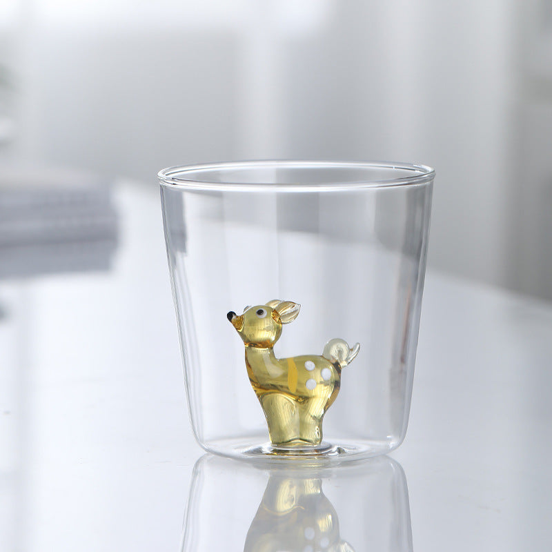 3D-Tier-Glastasse | 300ml Süße Bauernhof-Tierm-Tasse