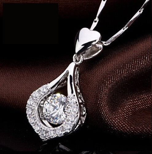 Sterling Silver Waterdrop Pendant Necklace