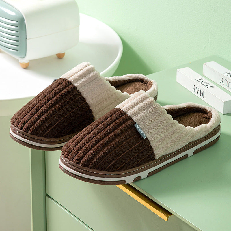 Unisex Cord-Winterhausschuhe – passende Hausschuhe für Paare