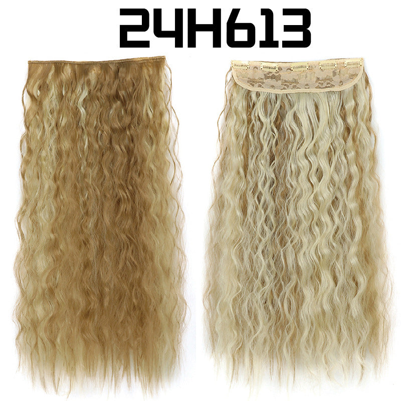 22-Inch Long Curly Synthetic Hair Extensions – Bulk Braiding Hair for Natural Styles