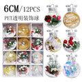 Clear Christmas Bauble Set – 12 x 6cm Tree Ornaments
