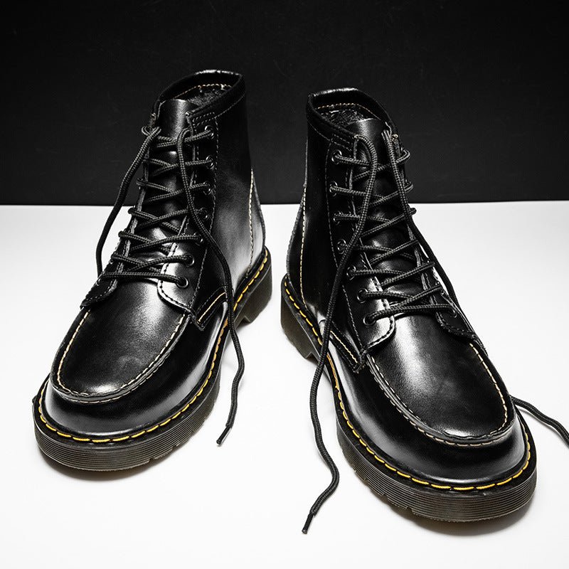 Men’s High-Top Leather Boots