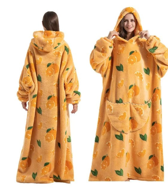 Relaxed-Fit Blanket Nightgown