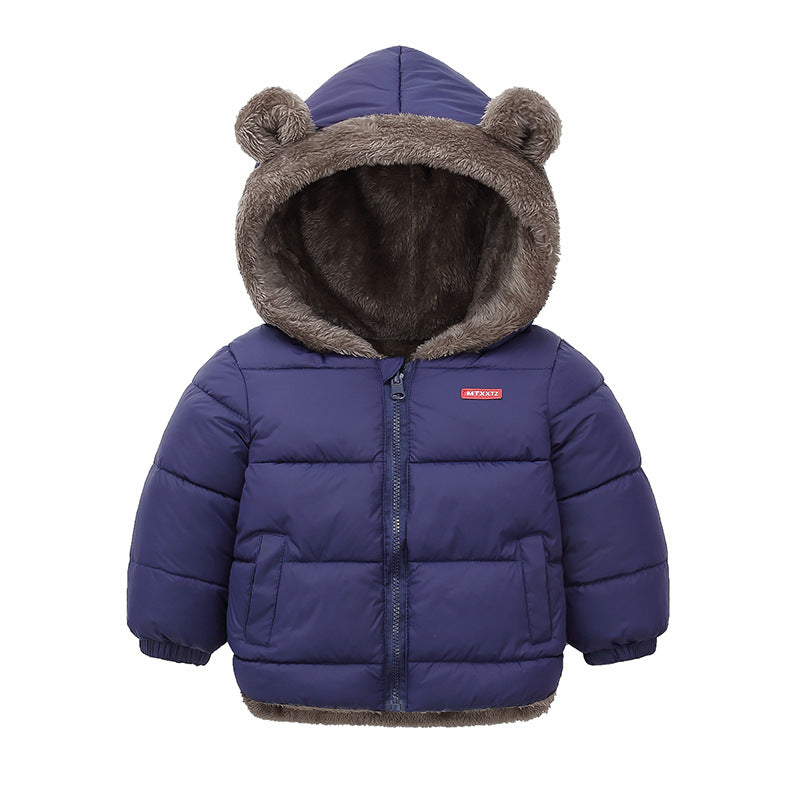 Kids' Hooded Fleece Winter Jacket