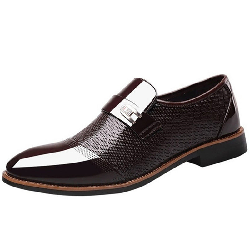 Black Leather Shoes for Men