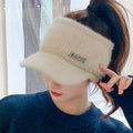 Girls' Thick Knitted Winter Hat | Rabbit Hair Blend Beanie