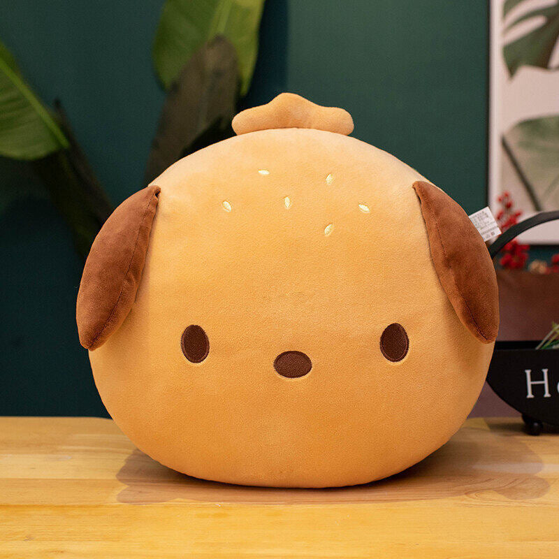 Plüschkissen "Welpen-Hamburger" für Kinderzimmer