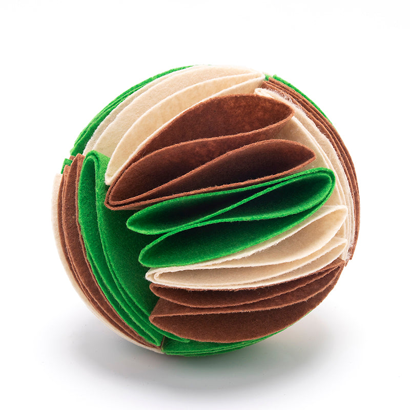 Balle reniflard pliable pour chien | Jouet d'entraînement QI et d'alimentation | 15 cm et 20 cm