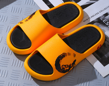 Men's Summer Thick Bottom Slippers – Lightweight Non-Slip Indoor Shoes