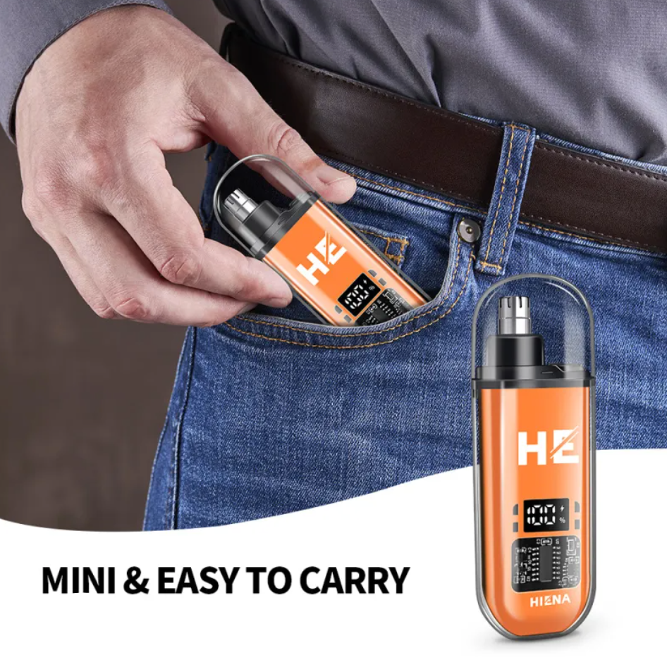 Portable Electric Nose Hair Trimmer | Rechargeable Compact Grooming Tool
