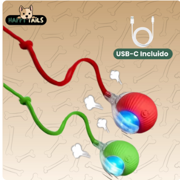 Smart Rolling Pet Ball | Interactive Cat & Dog Toy