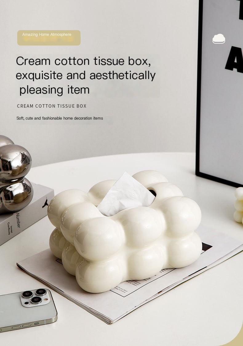 Aesthetic Tissue Box Cover – Cute Minimalist Home Decor
