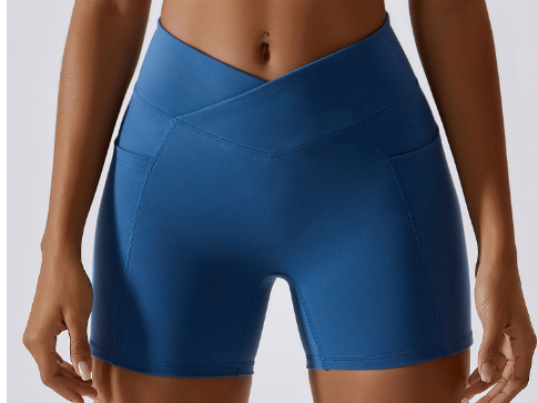 Damen-Laufshorts mit Hüfttaschen | Leichte Fitness-Shorts