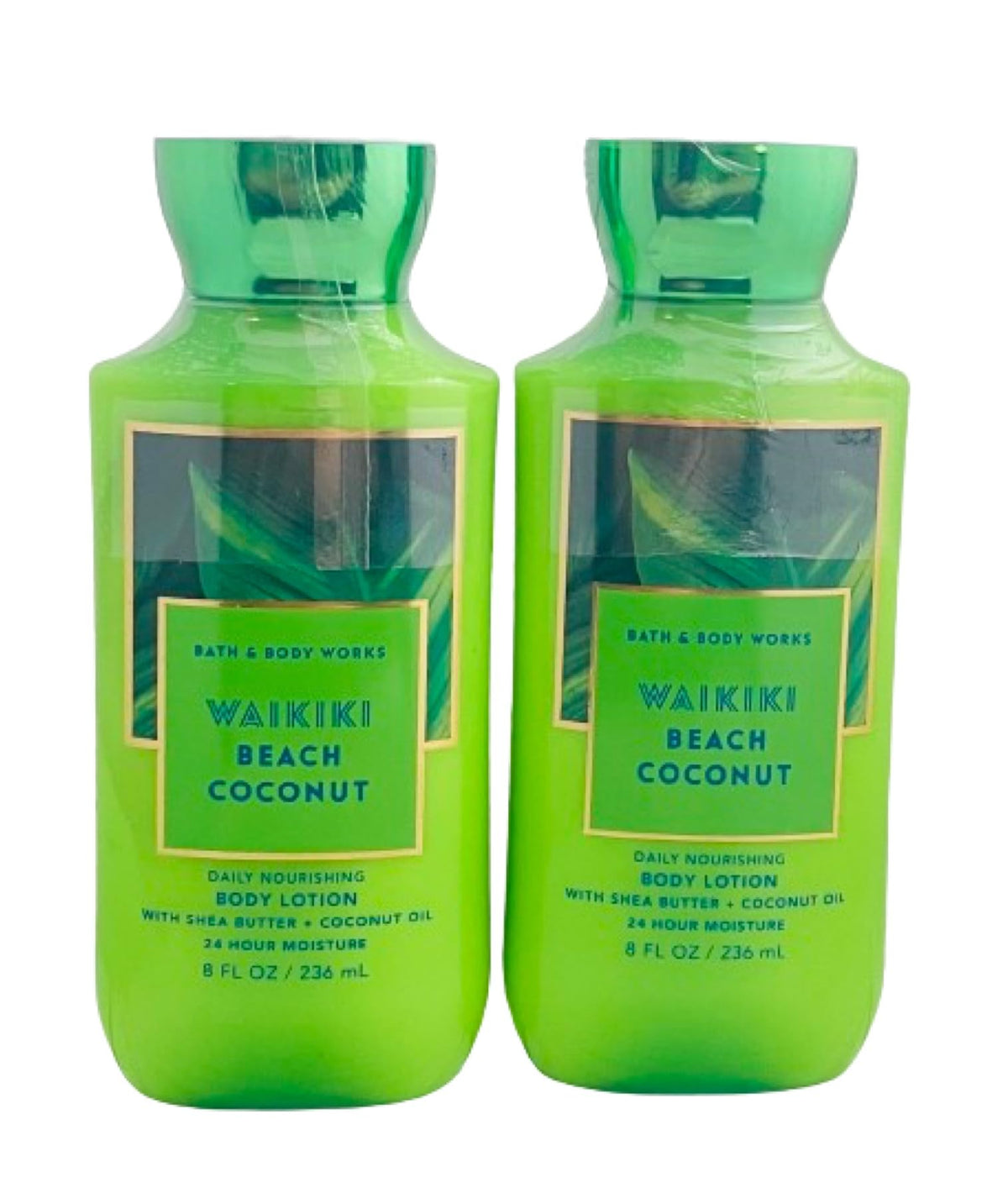 Bath & Body Works Waikiki Beach Coconut Super Smooth Body Lotion – 2 Pack (8oz Each)