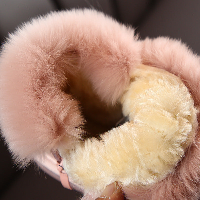 Kids' Cotton-Lined Snow Boots
