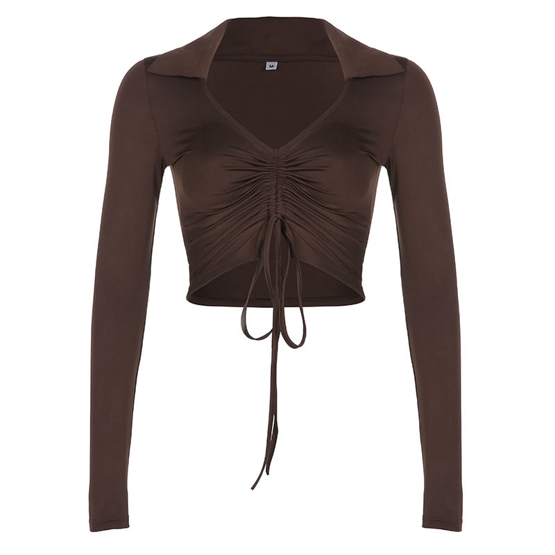 Women's Smocked Long-Sleeve Top