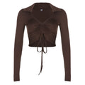 Women's Smocked Long-Sleeve Top
