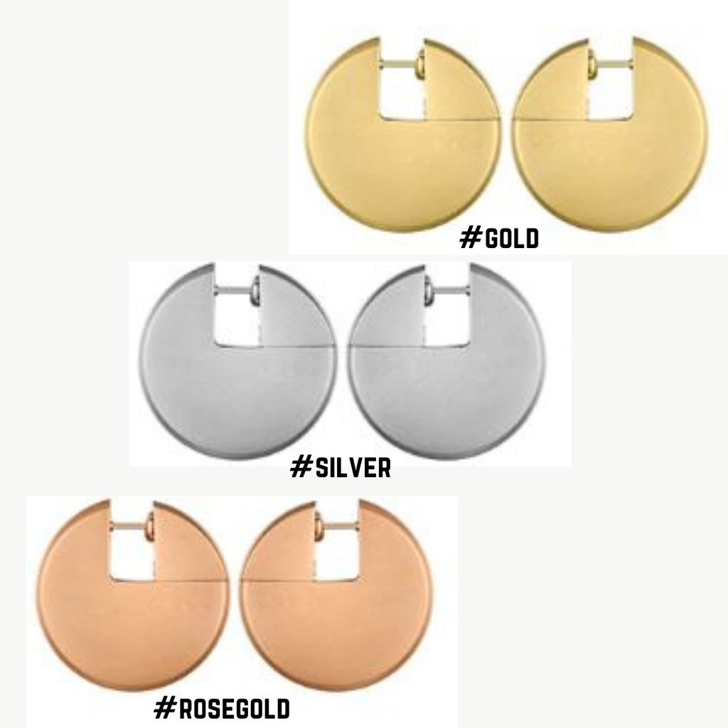 Ariana Stainless Steel Statement Earrings