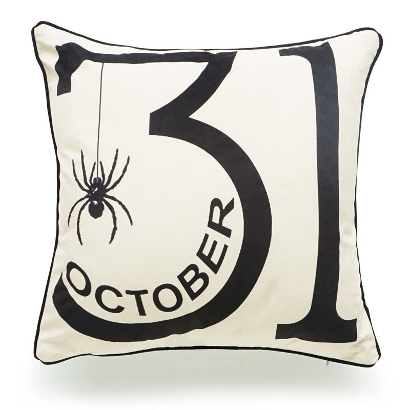 Halloween Cotton-Linen Cushion Cover