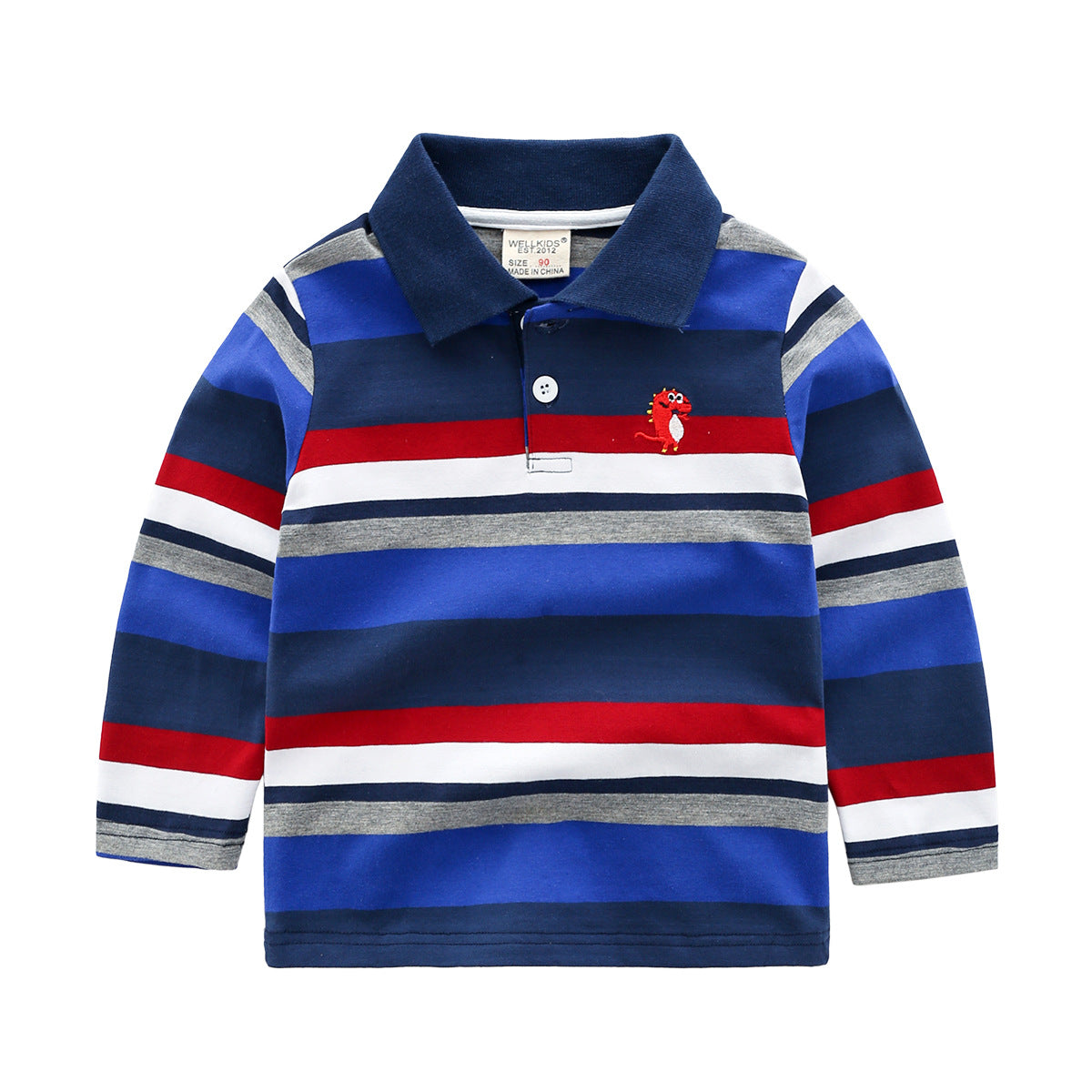 Jungen Langarm-Shirt Gestreift